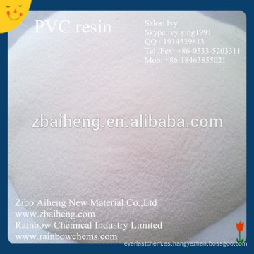 precio de china pvc resina tubo de calidad